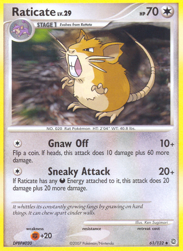 Secret Wonders Raticate #61/132